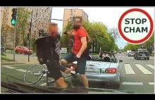 "Wiking w Cabrio" - Bójka rowerzysty z kierowcą w Warszawie