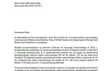 Odnośnie wyrównania wieku emerytalnego