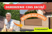 Ogrodzenie frontowe à la Joniec. Fundament.