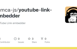 YouTube Link Embedder - wyświetlanie filmów omijając komunikat o blokerach