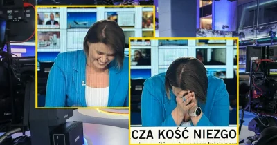 Dziennikarka TVN24 dostała napadu śmiechu na wieść o ataku żony na męża