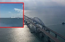 Kłęby dymu nad mostem Krymskim. Rosja zapowiada działania odwetowe