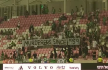 Szokujący transparent na meczu Rakowa. To napisali kibice z Izraela