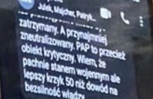 Grupa "Wejście" na Whatsappie dyskutuje, jak przejąć media publiczne.