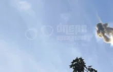 Zestrzelenie drona Shahed nad Ukrainą