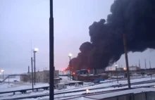 Drony podpaliły kolejną rafinerię w Rosji