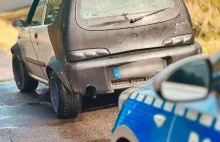 Większe opony, felgi, niesprawne układ wydechowy i światło - no i bez prawka