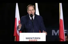 Żart o mydełku na wiecu Mentzena