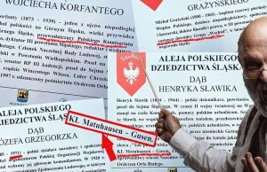 Wojewoda urządził patriotyczną aleję. Na tablicach błędy historyczne i literówki