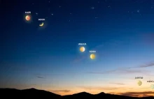 Dziś na nocnym niebie pojawi się "parada planet". Merkury,Wenus,Mars,Jowisz,Uran