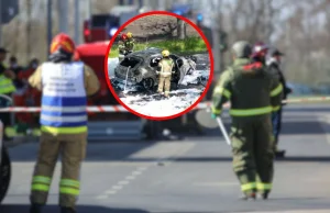 Elektryk stanął w ogniu. W środku znaleziono zwęglone zwłoki