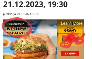 Ponad 3 minuty reklam aby obejrzeć "nowe" Wiadomości na stronie TVP!