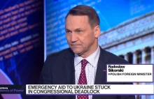 Radosław Sikorski w Bloombergu. Padły gorzkie słowa o USA