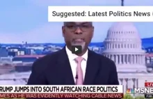 Czarny dziennikarz MSNBC śmieje się z dwóch Białych zamordownych w RPA