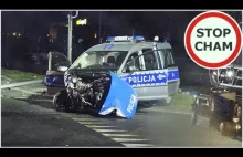Poważny wypadek z udziałem radiowozu Policji w Ostrowie