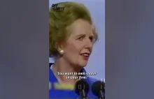 Margaret Thatcher krótko o socjalizmie