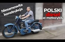 Motocykl SAM z silnikiem wysokoprężnym wykonanym w PRL