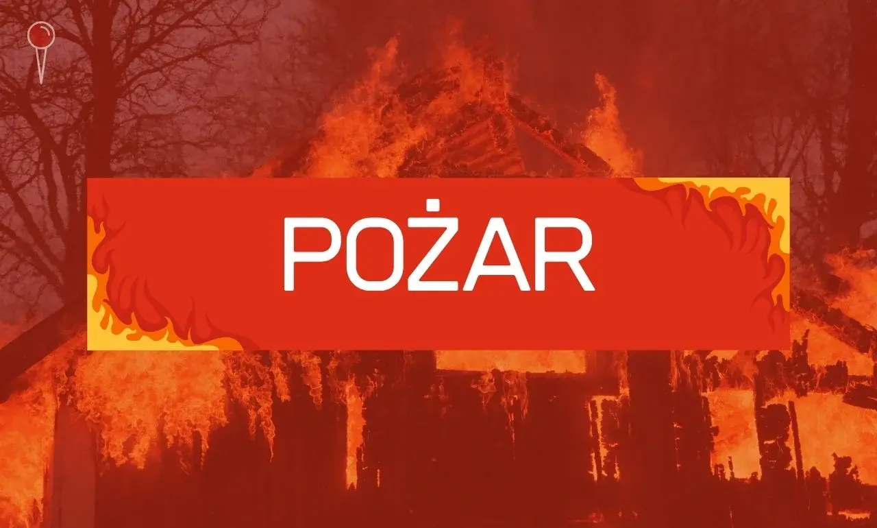 Pożar na terenie portu wojennego w Gdyni