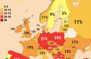 Mapa gniewu w Europie. Polska w czołówce