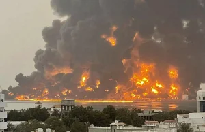 Wielki pożar i słup dymu nad miastem. Izrael uderzył w Jemen