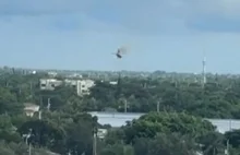 Helikopter runął na ziemię. Świadek nagrał moment wypadku na Florydzie