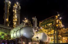 Alarm chemiczny III stopnia w zakladach azotowych Anwil. Rozszczelenie