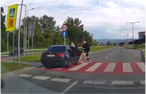 Potrącenie trójki nastolatków w Nowym Sączu STOP CHAM