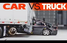 Crash test - co się stanie z samochodem jak się najedzie na tył ciężarówki