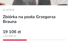 Zbiórka na Posła Grzegorza Brauna