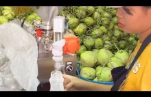 Manufaktura produkująca wodę kokosową w Tajlandii.