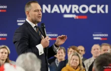 Niezręcznie na wiecu. Chciała się pochwalić, a upokorzyła Nawrockiego