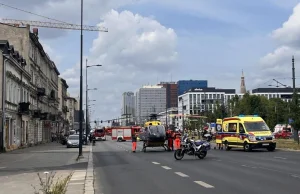 Wybuch gazu na jednej z głównych ulic Łodzi