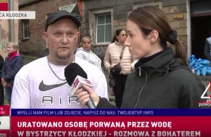 Bohater z Bystrzycy. Pan Dawid ocalił tonącego mężczyznę