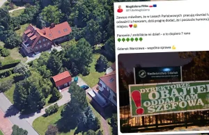 Baner z apelem od "pracowników nadleśnictwa" do dyrektora Obajtka, brata prezesa