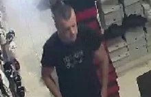Policja szuka mężczyzny podejrzanego o kradzież obuwia w sklepie