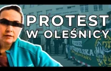 [Wideo] Protest pod szpitalem w Oleśnicy! Zaraz po interwencji Brauna!