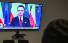 Pierwsze orędzie marszałka Hołowni. "Wytrącił PiS broń z ręki" - Wiadomości