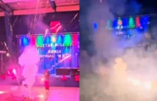 W Rumi na finale WOŚP odpalono fajerwerki na hali