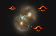 Infinity galaktyka, w której rodzi się potężna czarna dziura