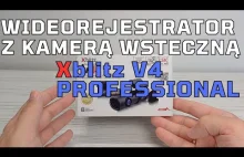 XBLITZ V4 PROFESSIONAL - Wideorejestrator WIFI z kamerą wsteczną recen...