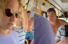 Nie miał koszulki i wykrzykiwał w autobusie obelgi. Jedna osoba dostała z główki