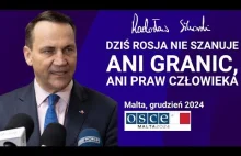 Radosław Sikorski: Dziś Rosja nie szanuje ani granic, ani praw człowieka, Malta,