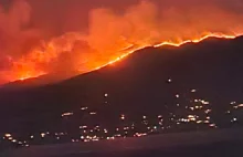 Korfu w ogniu. Z Albanii widać ogromną łunę ognia - WP Wiadomości