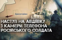 Rosyjski żołnierz sfilmował swój nieudany atak na Awdijewkę.
