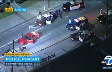 FULL CHASE: Police chase Dodge Challenger on Los Angeles streets