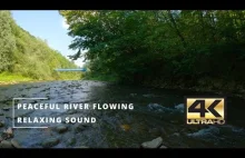 4K Peaceful Flowing River Relaxing - 2 Hours Tranquil Sound of Nature