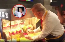Trump zatrudnił się w McDonald's. Założył fartuch i smażył frytki