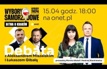 Debata kandydatów na fotel prezydenta Krakowa. Gibała vs Miszalski