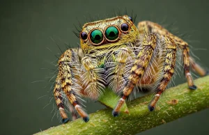 Pająk wegetarianin. Woli nektar od mięsa owadów