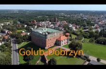 Zamek Golub-Dobrzyn i okolice z drona.
